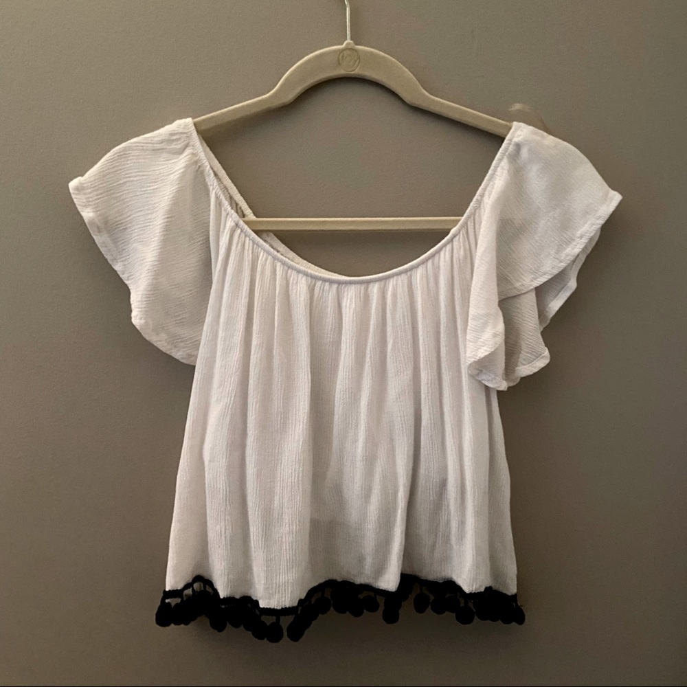 LA Hearts - White off the shoulder top